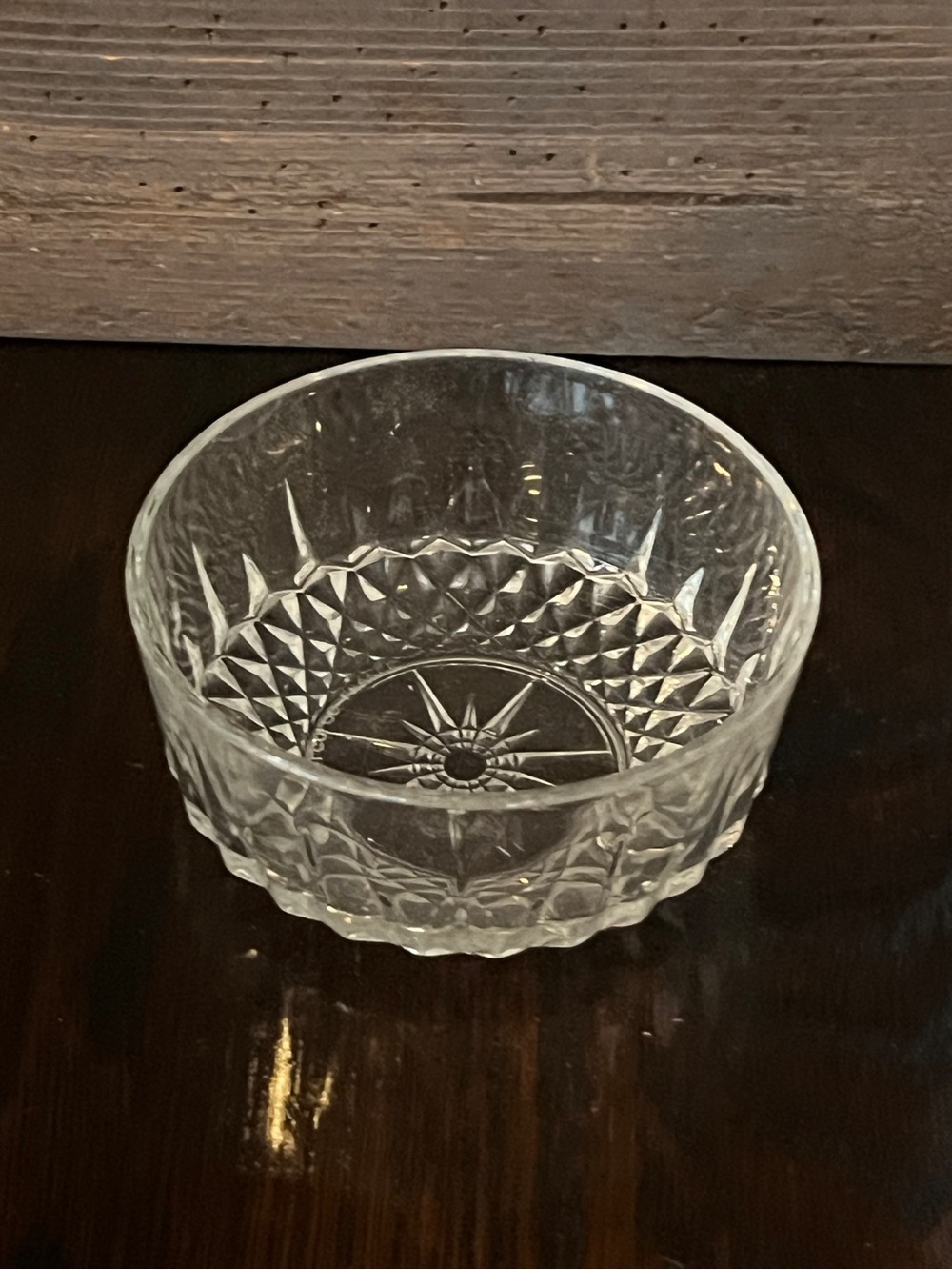 Vintage Arcoroc France Bowl, Diamant Starburst Pattern